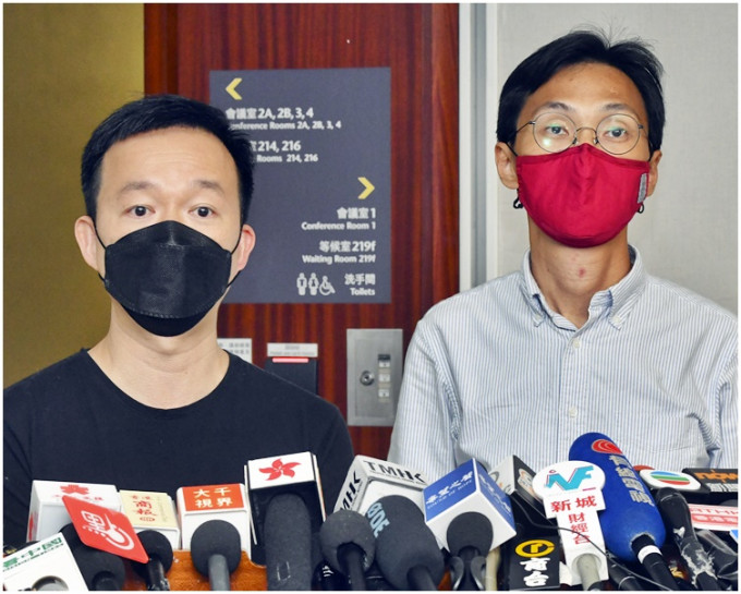 陈志全（左）和朱凯廸不续任议员。资料图片