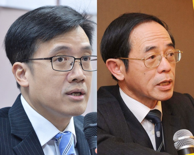 香港病人政策连线主席林志釉（左）医学会会长何仲平（右）资料图片