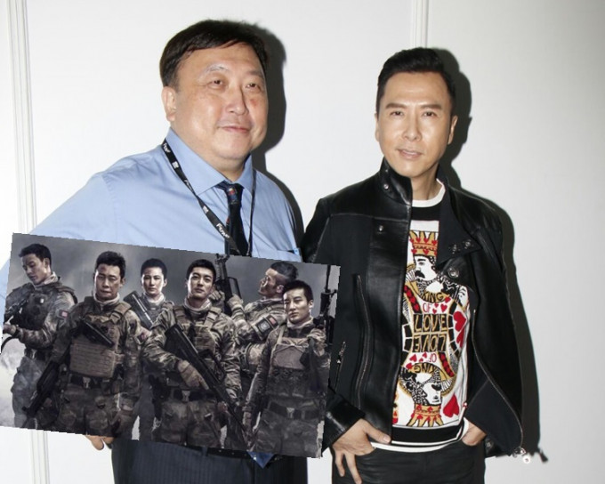 王晶和甄子丹合作拍攝巨製電影。