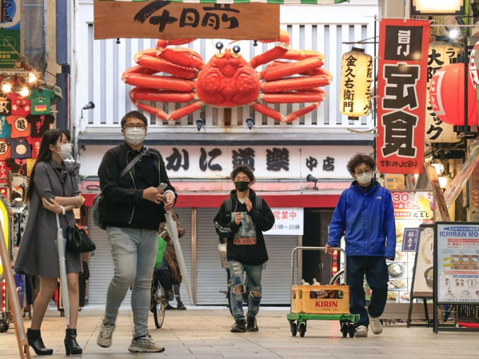 大阪等4個都府縣的緊急事態宣言延長至月底。AP