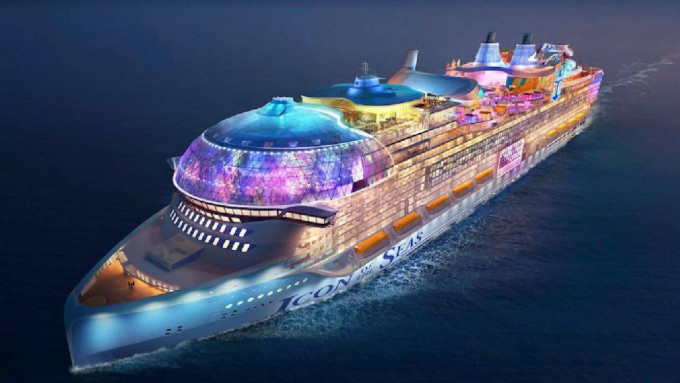 全球最大邮轮「海洋标志号」将于2024年1月正式启航。  Royal Carribean website