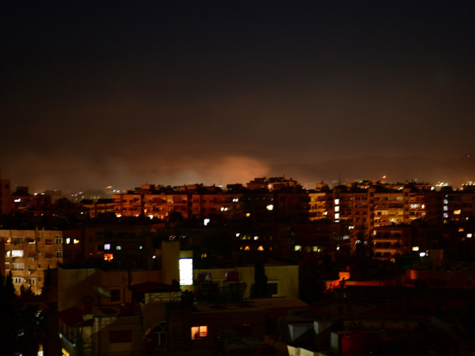 敘利亞軍方說以色列空襲大馬士革周邊地區。（新華社圖片）
