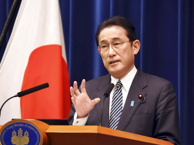 日本首相岸田文雄。AP圖片