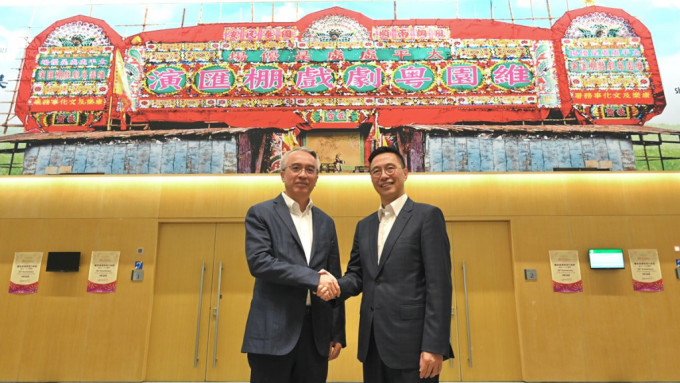 楊潤雄與貴州省副省長蔡朝林會面。政府新聞處圖片
