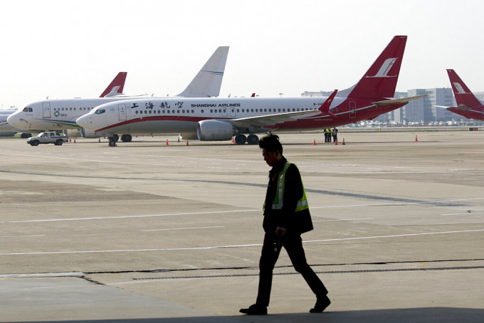 中国民航局宣布禁飞波音737 MAX 8型号飞机。AP图片