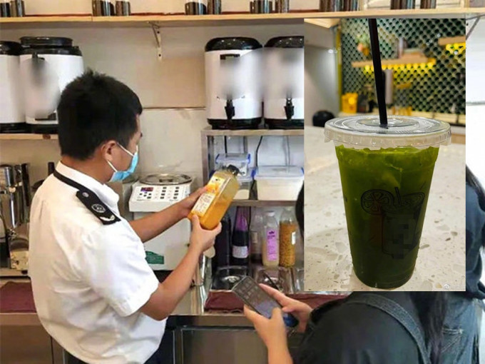 深圳市市監局已立案調查15間檢測不合格的茶飲單位。網圖