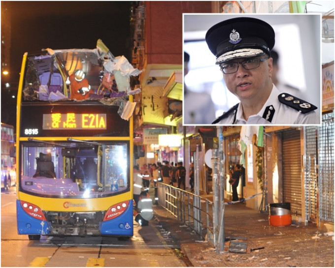 卢伟聪（小图）表示，警方会向巴士公司索取巴士纪录协助调查。