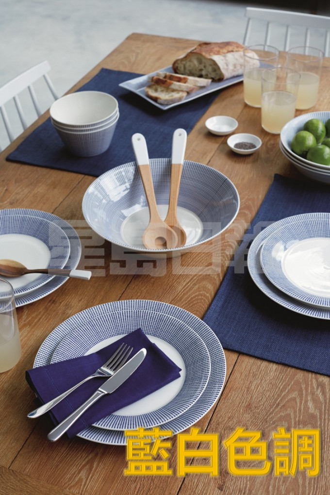 英國的Royal Doulton以海洋和周圍的地貌為靈感，推出Pacific系列，經典的藍白色調，配襯6個獨特印花，盡情享受與家人的早餐時光。(C)