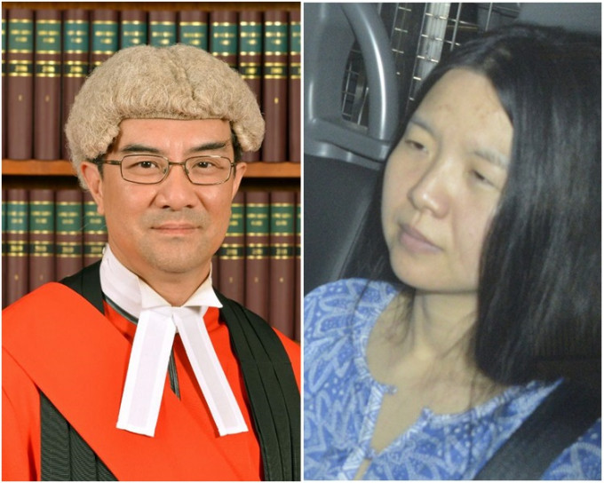 唐琳玲（右）要求就扣押索償，法官陳慶偉（左）指這裡非內地沒有這樣的權力。