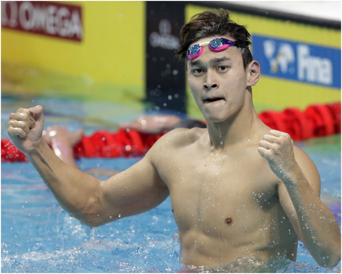 中国游泳运动员孙杨。AP资料图片