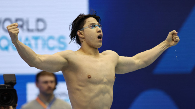 覃海洋领国家队夺男子4X100米混合泳接力银牌。Reuters