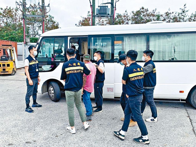入境處全港反非法勞工行動，拘捕二十四名人士。