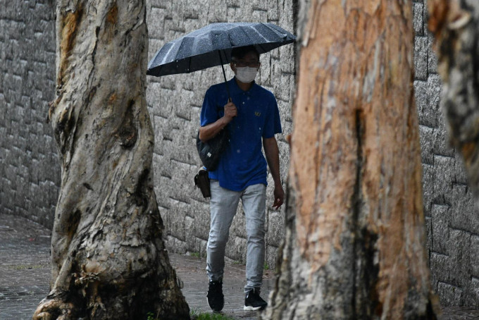 天文台预料本港地区今日大致多云，有几阵骤雨，早晚局部地区有雷暴。资料图片