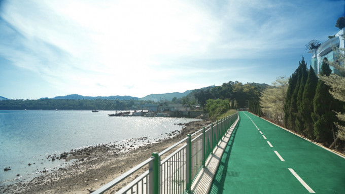 位于大埔的三门仔海滨单车径已在7月31日开通。政府新闻处