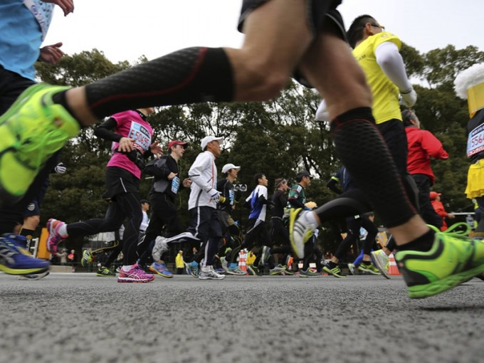 東京馬拉松。AP
