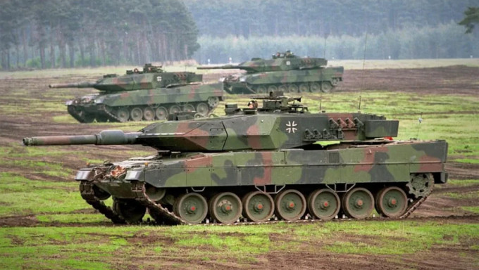 據報德國或會提供19輛舊款豹-2A5主戰坦克予烏克蘭。資料圖片