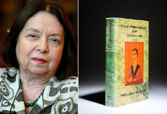 巴西女作家皮農與她的小說《夢想共和國》。路透社/網上圖片