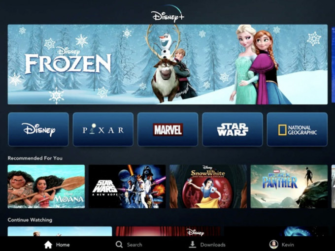 Disney+。网图