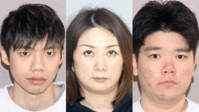 涉盗卖房产的林星宇（Xing Yu Lin）、王雪（Xue Wang）和潘凌（Ling Pan）。 网上图片