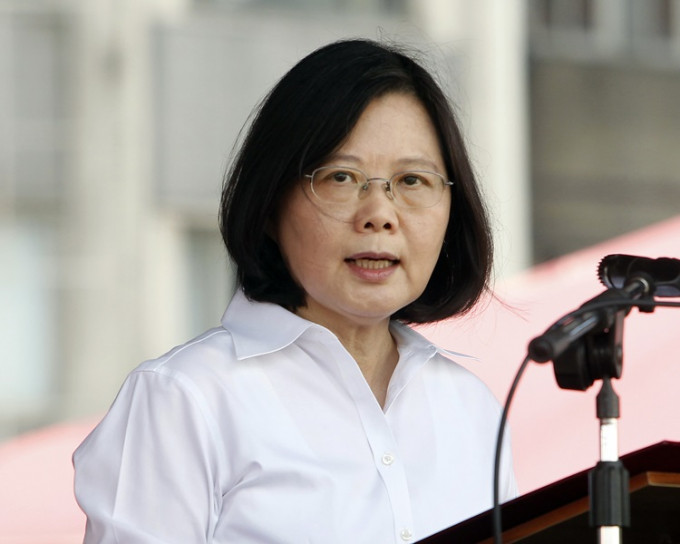 蔡英文表示台湾人民有意愿、有能力。AP