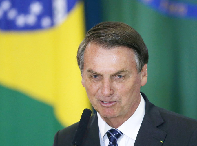 巴西總統博爾索納羅。AP
