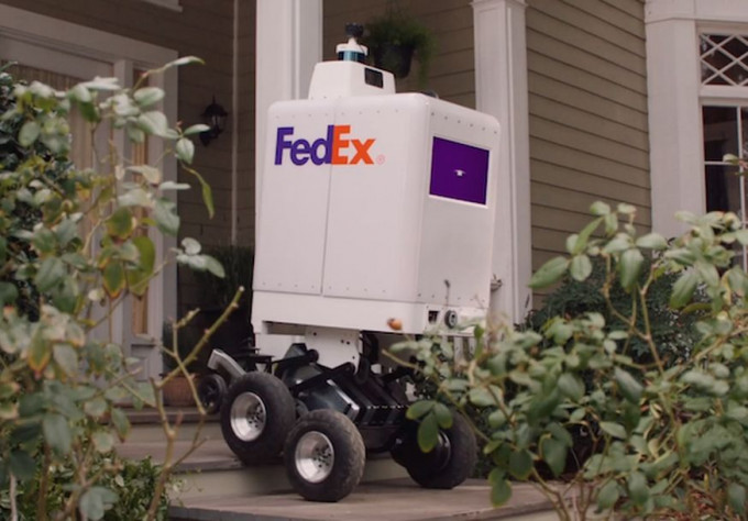 FedEx將試驗「SameDay Bot」有輪機械人送貨。網圖