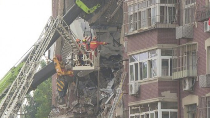 天津民房气体爆炸事故的搜救行动结束。网上图片