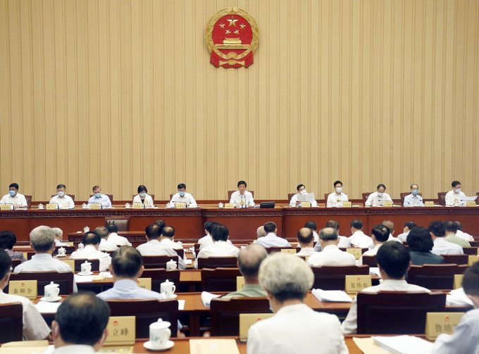 全國人大常委會一連3日在北京開會。新華社圖片