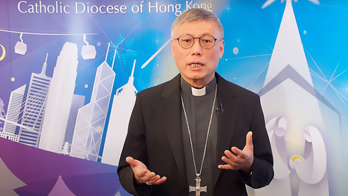 天主教香港教區主教周守仁發表《聖誕賀詞》，呼籲要互相關懷、支持和付出。