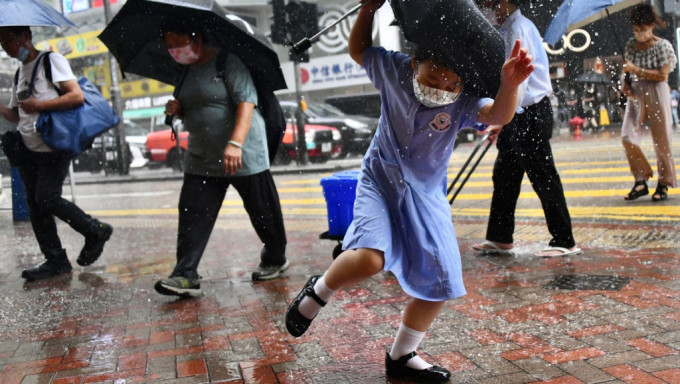 高温触发的骤雨及雷暴正影响本港，部分地区雨势可能较大。