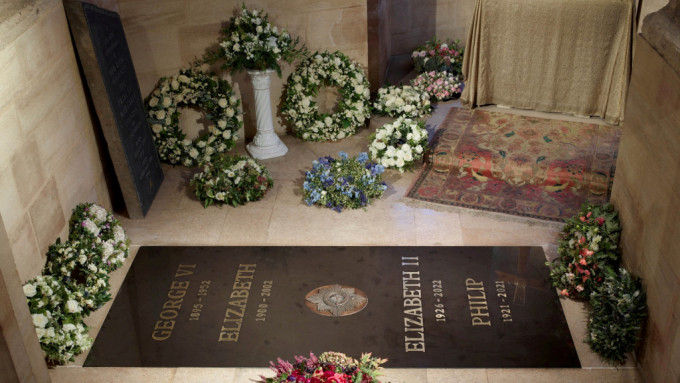 英国皇室发布英女皇伊利沙伯二世最后安息之地照片。REUTERS