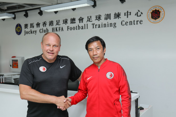 杰志宣布新球季转任足球总监的朱志光，转任成为港队助理主教练。　相片由公关提供