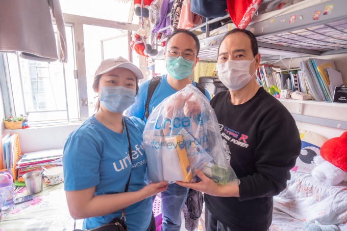 联合国儿童基金香港委员会昨日推出紧急防疫项目「童你抗疫」衞生行动。