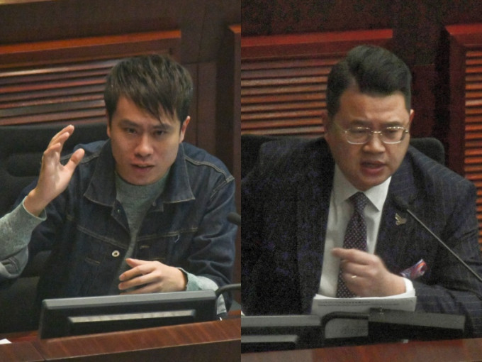 邝俊宇（左）尹兆坚（右）。资料图片