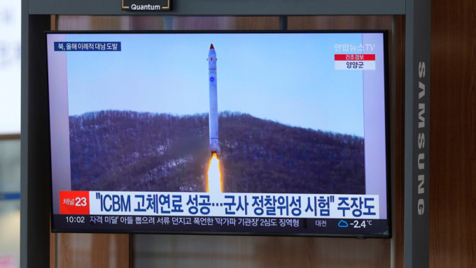 北韓連續兩天發射一枚短程彈道導彈。美聯社