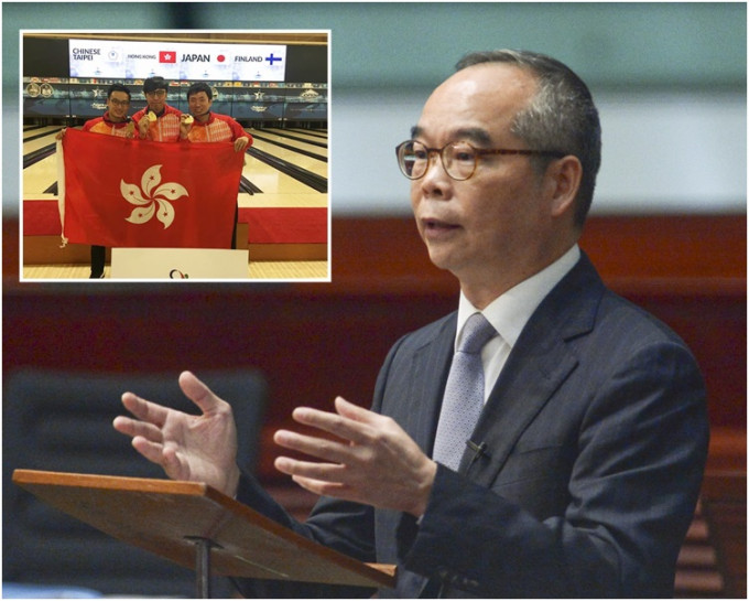 刘江华称赞3人表现出色。小图为香港保龄球总会facebook相片