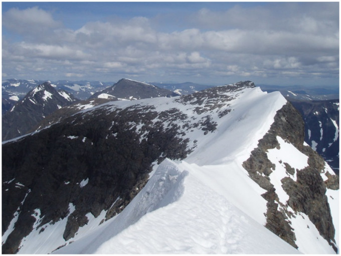 北极圈温度上升,瑞典最高峰「缩水」矮24米。网图