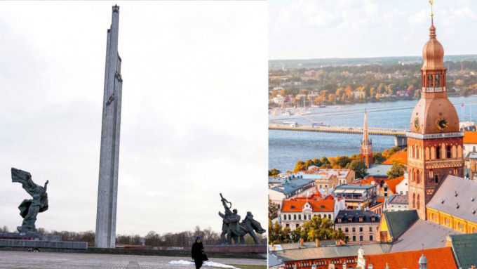 里加一座苏联时代纪念碑将被移除。AP资料图片
