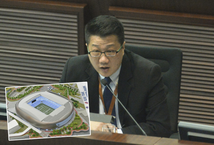 陈积志表示，启德体育园工程整体进度理想亦顺利。 资料图片