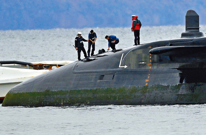 英国皇家海军核动力潜艇「机敏号」。