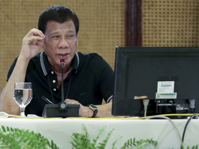 杜特爾特昨宣布菲律賓北部呂宋島將實施強化社區隔離至4月12日。AP