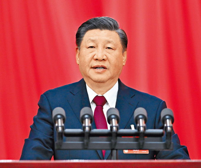 国家主席习近平在全国人大会议闭幕会发表讲话。