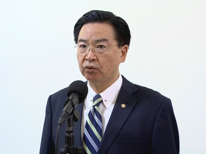 台灣的外交部長吳釗燮。網圖