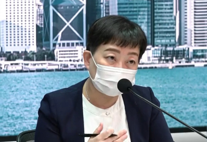 张竹君呼吁市民尽快接种疫苗。港台电视图片