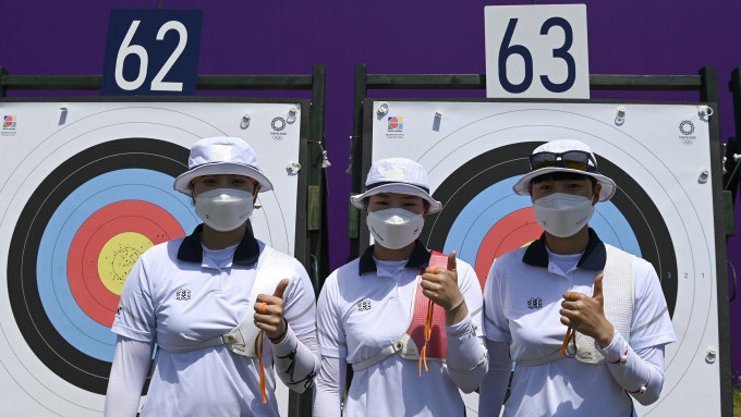 南韩创女子射箭团体赛奥运纪录。Reuters