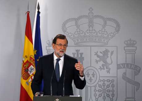 西班牙总理拉霍伊。AP