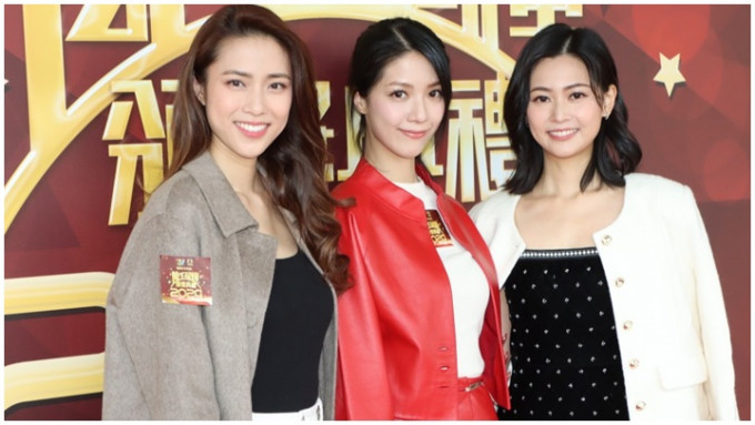 陈晓华、郭柏妍、刘颖镟出席《万千星辉颁奖典礼2024》男、女配角十强记者会。