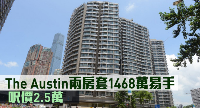 The Austin兩房套1468萬易手。