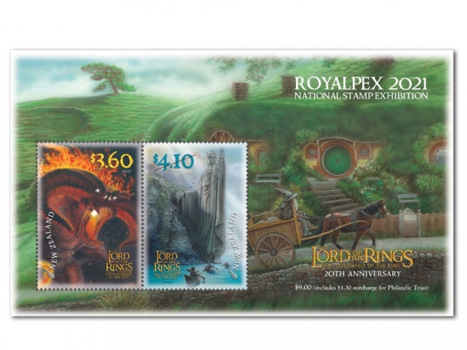 郵購網周五起發售海內外集郵品 包括電影《魔戒》系列郵票。政府圖片
