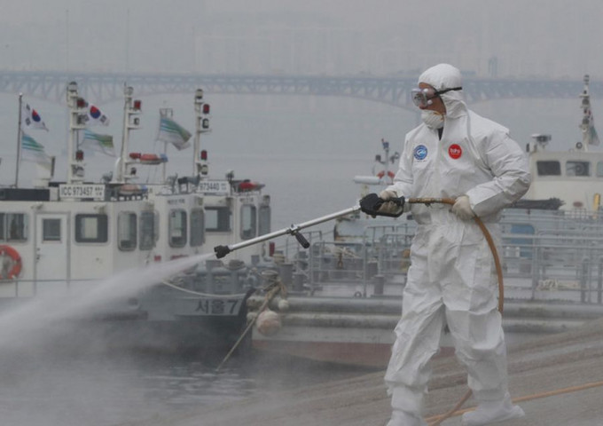 南韩首尔加强防疫。